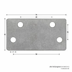 Hörmann Ersatz-Hebelarm Inkl. Adapterplatte, BRH 2000 Mm -Sonax Geschaft 1049502 hoermann ersatz hebelarm inkl adapterplatte brh 2000mm adapterplatte bemassung
