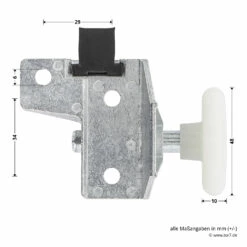 Hörmann Rollenhalter F80, Links -Sonax Geschaft 1284003 hoermann rollenhalter f80 links bemassung