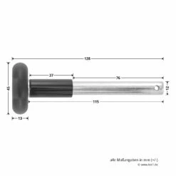 Hörmann Laufrolle Mit Kugellager Und Splintbohrung -Sonax Geschaft 3040122 hoermann laufrolle typ ks kugellager splintbohrung verzinkt bemassung