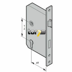 Hörmann Einsteck Rohrprofilschloss 1306 Für Nebentüren, PZ, Links -Sonax Geschaft 3040438 hoermann einsteck rohrprofilschloss 1306 fuer nebentueren pz links