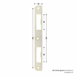 Hörmann Winkelschließblech 92 Mm Für Holz-Nebentüren -Sonax Geschaft 3054221 hoermann winkelschliessblech 92 mm fuer holz nebentueren masse
