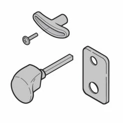 Hörmann Torgriffgarnitur, TS 42,5 Mm, Edelstahl Gebürstet, PZ -Sonax Geschaft 3059741 hoermann torgriffgarnitur skizze