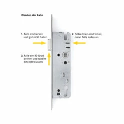 Hörmann Einsteck-Rohrprofilschloss KFV Für Schlupf-und Nebentüren, PZ -Sonax Geschaft 3095108 hoermann einsteck rohrprofilschloss 1314 fuer schlupf und nebenturen pz falle