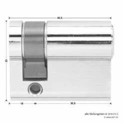 Hörmann Profilhalbzylinder, 30,5 + 10 Mm -Sonax Geschaft 436122 hoermann profilhalbzylinder gleichschliessend masse
