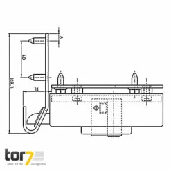 Hörmann Elektroschloss 24 V Als Pfeilerverriegelung Für Drehtore -Sonax Geschaft 436248 hoermann elektroschloss pfeilerverriegelung skizze