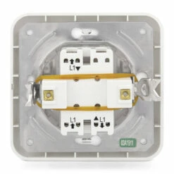 Hörmann Innentaster TUPS 2 Für Unterputzsender -Sonax Geschaft 436266 hoermann taster tups 2 rueckseite