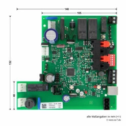 Hörmann Steuerungsplatine RollMatic, Ohne Funk -Sonax Geschaft 437010 hoermann steuerungsplatine rollmatic ohne funk softwarevers d d ab 06 15 bemassung