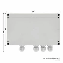 Hörmann 2-Kanal-Relais-Empfänger HER 2, 40 MHz -Sonax Geschaft 437070 hoermann 2 kanal relais empfaenger her 2 40 mhz bemassung auswerteinheit