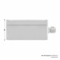 Hörmann 2-Kanal-Relais-Empfänger HER 2, 40 MHz -Sonax Geschaft 437070 hoermann 2 kanal relais empfaenger her 2 40 mhz bemassung auswerteinheit seite