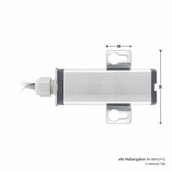Hörmann 2-Kanal-Relais-Empfänger HER 2, 26,975 MHz -Sonax Geschaft 437265 hoermann 2 kanal relais empfaenger her 2 26975 mhz bemassung empfaenger seite