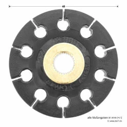Hörmann Antriebsscheibe Für Führungsschiene FS 10 Und FS 2 -Sonax Geschaft 438108 hoermann antriebsscheibe fuer fuehrungsschiene fs 10 und fs 2 durchmesser