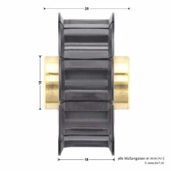 Hörmann Antriebsscheibe Für Führungsschiene FS 10 Und FS 2 -Sonax Geschaft 438108 hoermann antriebsscheibe fuer fuehrungsschiene fs 10 und fs 2 masse
