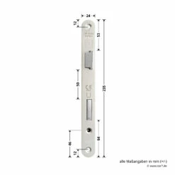 Hörmann Einsteckschloss Mit Wechsel PZ Rechts, Dornmaß 65 Mm -Sonax Geschaft 450693 hoermann einsteckschloss mit wechsel pz re dornmass 65 mm stulp breite hoehe