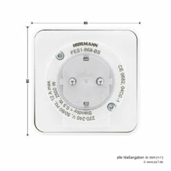 Hörmann Funk‑Set HF 51 868-BS -Sonax Geschaft 4511824 hoermann funk set hf 51 868 bs steckdose fes 1 rueckseite