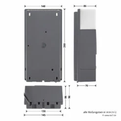 Hörmann Steuerung RollMatic, Ohne Funk -Sonax Geschaft 4512850 hoermann steuerung rollmatic ohne funk bemassung