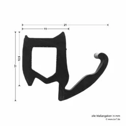 Hörmann Dichtung Mit Dichtungskeilen Für T30-Türen Und Stahltüren, P13, Länge 7,50 Meter -Sonax Geschaft 452699 hoermann zargendichtung fuer t30 tueren und stahltueren p13 laenge 7 50 breite laenge