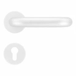 Hörmann FS Panik-Drückergarnitur D110 Rosette PZ, Alu