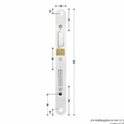 Hörmann Panikschloss 1201 PZ Für Stahltüren, Links -Sonax Geschaft 478749 hoermann panikschloss 1201 pz dornmass 65 funktion e li masse schliessblech