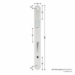 Hörmann Panikschloss ECO 112, Funktion D, Auswärts -Sonax Geschaft 478765 hoermann panikschloss eco 112 funktion d auswaerts links masse stulp
