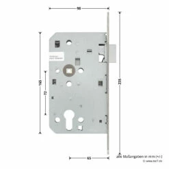 Hörmann Panikschloss ECO 115, Funktion D, Einwärts -Sonax Geschaft 478773 hoermann panikschloss eco 115 funktion d einwaerts links edelstahstulp masse seite