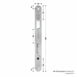 Hörmann Panikschloss ECO 115, Funktion D, Einwärts -Sonax Geschaft 478773 hoermann panikschloss eco 115 funktion d einwaerts links edelstahstulp masse stulp