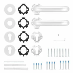 Hörmann FS Drückergarnitur D110 Rosette PZ, Alu -Sonax Geschaft 535346 hoermann fs drueckergarnitur d110 pz rosette alu f1 gleitlager lieferumfang