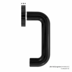 Hörmann FS Drückergarnitur D110 Rosette PZ, Schwarz -Sonax Geschaft 544353 hoermann fs drueckergarnitur d110 pz rosette schwarz gleitlager masse