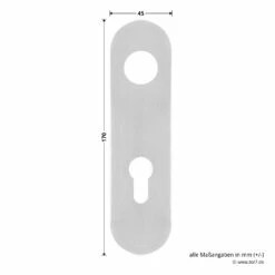 Hörmann FS Wechselgarnitur D210 Kurzschild PZ, Edelstahl -Sonax Geschaft 545723 hoermann fs wechselgarnitur d210 pz kurzschild edelstahl gleitlager breite laenge