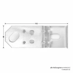 Hörmann Dübellaschen S61 -Sonax Geschaft 549521 hoermann duebellaschen winkel laenge breite