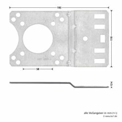 Hörmann Getriebeanbausatz Für Fremdtore -Sonax Geschaft 638292 hoermann getriebeanbausatz fuer fremdtore platte masse