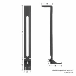 Hörmann Zubehörbeutel 1, SE2 -Sonax Geschaft 638918 hoermann zubehoerbeutel 1 se2 knickfuss masse
