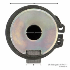 Hörmann Steckwelle Für STA 400 Schiebetorantrieb -Sonax Geschaft 638939 hoermann steckwelle fuer sta 400 schiebetorantrieb bemassung bolzen 2
