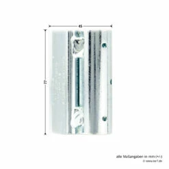 Hörmann Flügelteil FE Verzinkt, Nicht Verstellbar, H8-5/MZ -Sonax Geschaft 690407 hoermann fluegelteil fe verzinkt nicht verstellbar fuer h8 5 mz masse 1