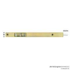 Hörmann Türkantriegel 20 X 250 Mm Gelb Verzinkt, ZK/MZ -Sonax Geschaft 690946 hoermann tuerkantriegel 20 x 250 mm gelb verzinkt zk mz masse 2