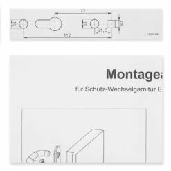 Hörmann Wechselgarnitur D110 Kurzschild PZ, ES1, Edelstahl -Sonax Geschaft 694269 hoermann wechselgarnitur d 110 es 1 mit kurzschild edelstahl anleitung