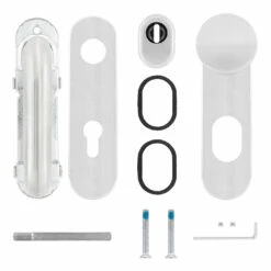 Hörmann Wechselgarnitur D110 Kurzschild PZ, ES1, Edelstahl -Sonax Geschaft 694269 hoermann wechselgarnitur d 110 es 1 mit kurzschild edelstahl lieferumfang