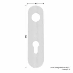 Hörmann Wechselgarnitur D110 Kurzschild PZ, ES1, Edelstahl -Sonax Geschaft 694269 hoermann wechselgarnitur d 110 es 1 mit kurzschild edelstahl schild masse