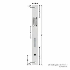 Hörmann Einsteck-Wechselschloss, BKS, Dornmaß 40 Mm -Sonax Geschaft 702402 hoermann einsteck wechselschloss bks dornmass 40 mm masse stulp