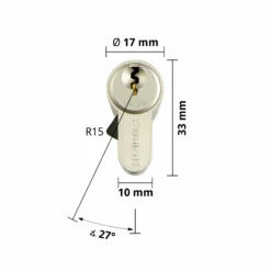 Schließzylinder 30/30 Mit Drei Schlüsseln Doppelzylinder NP -Sonax Geschaft 77004016 wuerth abmessungen profildoppelzylinder vorderansicht5aa27f6502760