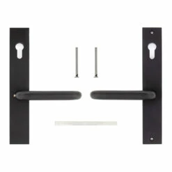 Hörmann Aluminium-Drückergarnitur, Schloss Einliegend, PZ 60/60 Mm -Sonax Geschaft 770299 hoermann aluminium drueckergarnitur schloss einliegend pz 60 60 mm lieferumfang