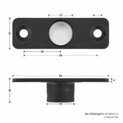 Hörmann Führungsbuchse Verschlussstange, 16 Mm -Sonax Geschaft 772238 hoermann fuehrungsbuchse verschlussstange 16mm bemassung
