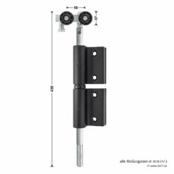 Hörmann Entlastungsrolle Für Kupplung 400 Mm, M12, DIN Links, Zwischenliegend -Sonax Geschaft 772633 hoermann entlastungsrolle 400mm m12 din links zwischenliegend masse bild 1