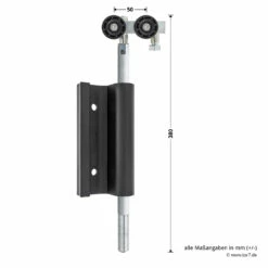 Hörmann Entlastungsrolle Mit Einfach-Bandteil 360 Mm, M12, DIN Links, Zwischenliegend -Sonax Geschaft 772635 hoermann entlastungsrolle mit einfach bandteil 360mm m12 din links zwischenliegend masse bild 1