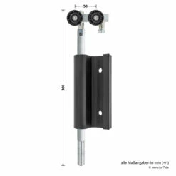 Hörmann Entlastungsrolle Mit Einfach-Bandteil 360 Mm, M12, DIN Rechts, Zwischenliegend -Sonax Geschaft 772636 hoermann entlastungsrolle mit einfach bandteil 360mm m12 din rechts zwischenliegend masse bild 1