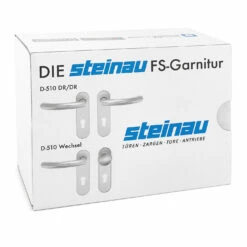 Steinau FS VDS Drückergarnitur, Typ 510, Edelstahl Matt -Sonax Geschaft ste810101 steinau fs vds drueckergarnitur typ 510 edelstahl matt verpackung