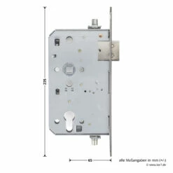 Teckentrup STA Einsteck-Panikschloss 1013 E, Stulp Edelstahl -Sonax Geschaft tec113633 teckentrup sta einsteck panikschloss 1013 e stulp edelstahl din l bemassung